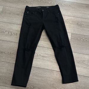 AG Adriano Goldschmied 28 R Ex Boyfriend Slim Slouchy Slim‎ Black Jeans